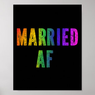 Gay Lesbian Lgbtq Couples Lgbt Wedding Party Tee M Poster
