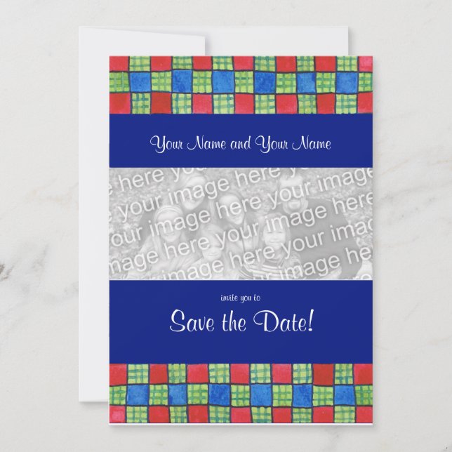 Gay/Lesbian 'Save the Date' Photo Card Invitation (Front)