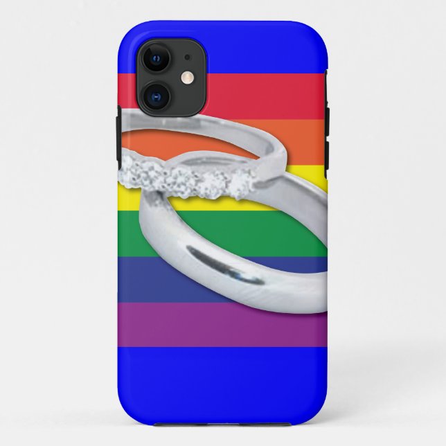 Gay Lesbian Wedding Case-Mate iPhone Case (Back)