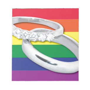 Gay Lesbian Wedding Notepad