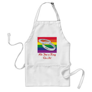 Gay Lesbian Wedding Standard Apron