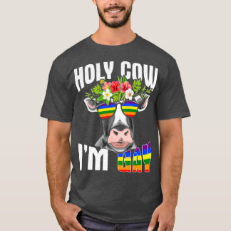 Gay LGBT Cow Farmer Design for Cow Animal Lover  ( T-Shirt
