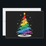 Gay LGBT Pride Rainbow Christmas Tree Merry Xmas Holiday Card<br><div class="desc">Gay LGBT Pride Rainbow Christmas Tree Merry Xmas</div>