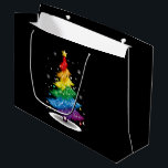 Gay LGBT Pride Rainbow Christmas Tree Merry Xmas Large Gift Bag<br><div class="desc">Gay LGBT Pride Rainbow Christmas Tree Merry Xmas</div>