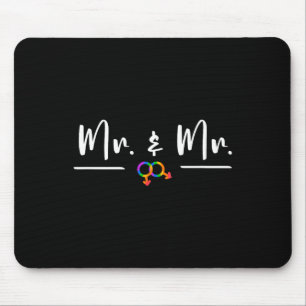Gay Lgbt Wedding Party For Mr. And Mr. Honeymoon  Mouse Pad
