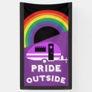 Gay LGBTQ Camping Gifts Banner