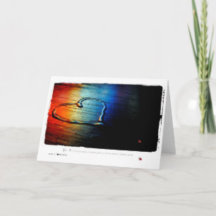 Gay Love Rainbow Holiday Card