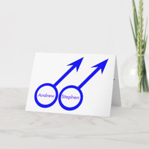Gay Lovers Custom Greeting Card