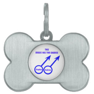 Gay Lovers Custom Pet Tag