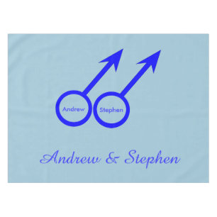 Gay Lovers Customisable Tablecloth