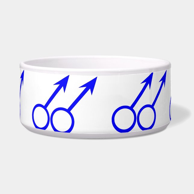 Gay Lovers Dog Bowl (Front)