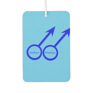 Gay Lovers Personalised Air Freshener