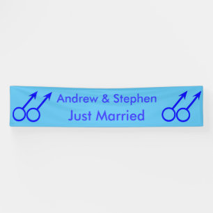 Gay Lovers Personalised Banner