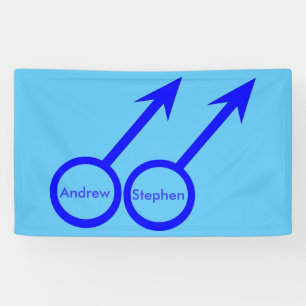 Gay Lovers Personalised Banner