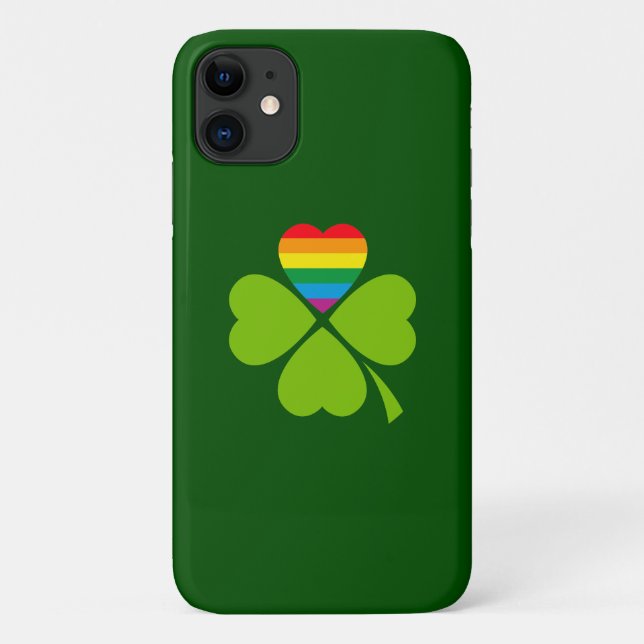 Gay Lucky Clover Case-Mate iPhone Case (Back)