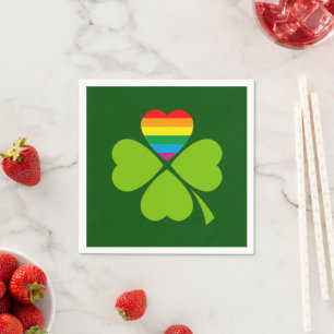 Gay Lucky Clover Napkin