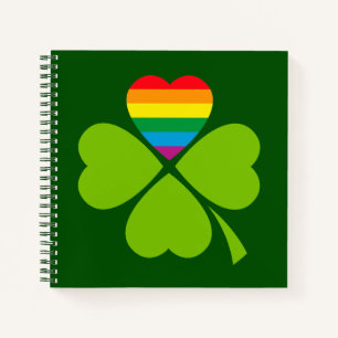 Gay Lucky Clover Notebook