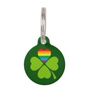 Gay Lucky Clover Pet Tag