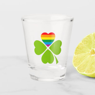 Gay Lucky Clover Shot Glass