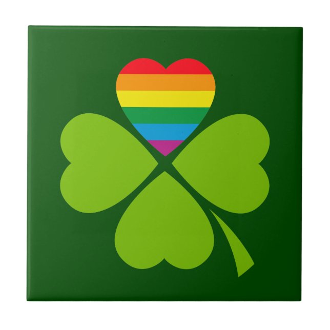 Gay Lucky Clover Tile (Front)