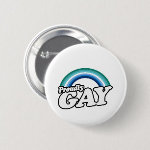 Gay Male and Proud 6 Cm Round Badge
