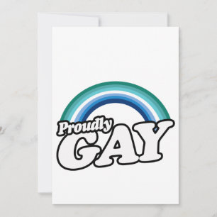 Gay Male and Proud Holiday Card