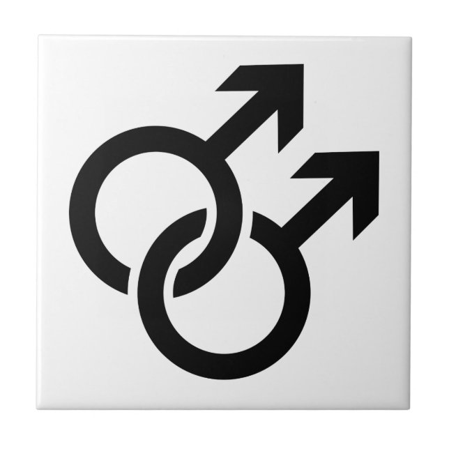 Gay male logo tile (Front)