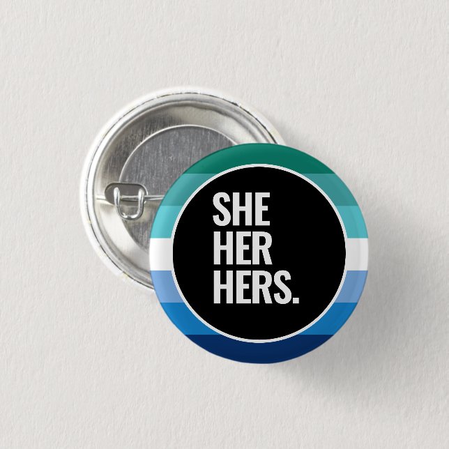 Gay Male Pride 3 Cm Round Badge (Front & Back)