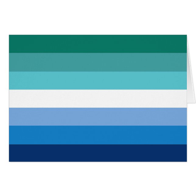 Gay Male Pride Flag (Azure) (Front Horizontal)