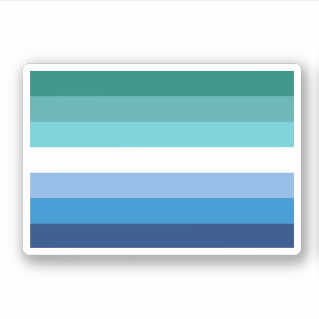 Gay Male Pride Flag (Azure) (Front)