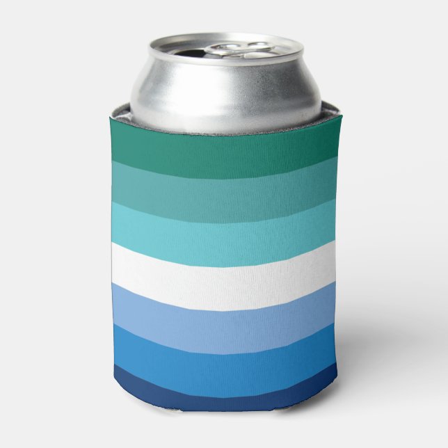 Gay Male Pride Flag Can Cooler (Can Front)