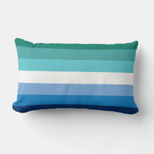 Gay Male Pride Flag Lumbar Cushion