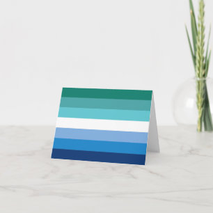 Gay Male Pride Flag Thank You Card