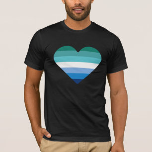 Gay Male Pride Heart T-Shirt