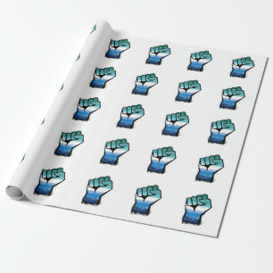 Gay Male Protest Fist Wrapping Paper