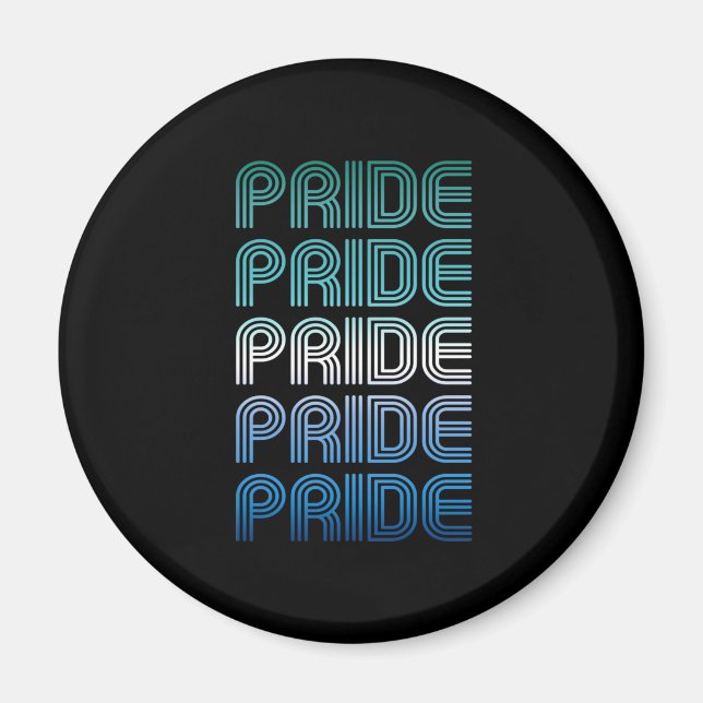 Gay Male Retro Pride Pride Magnet (Front)