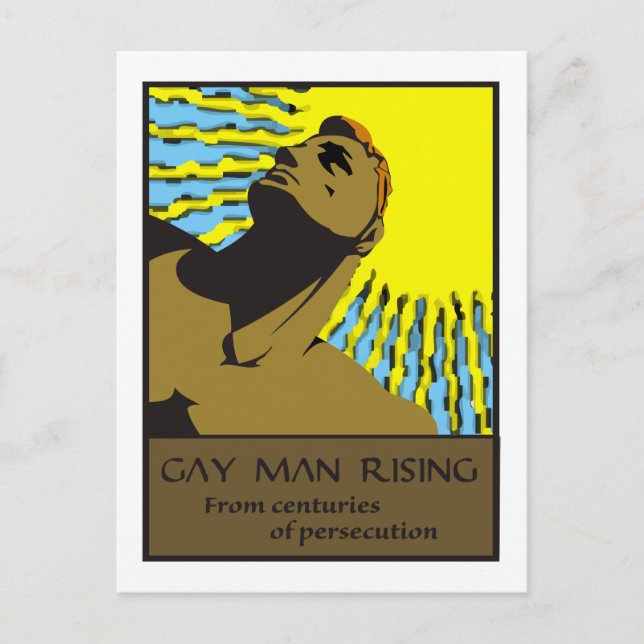 Gay Man Rising 2 Postcard (Front)