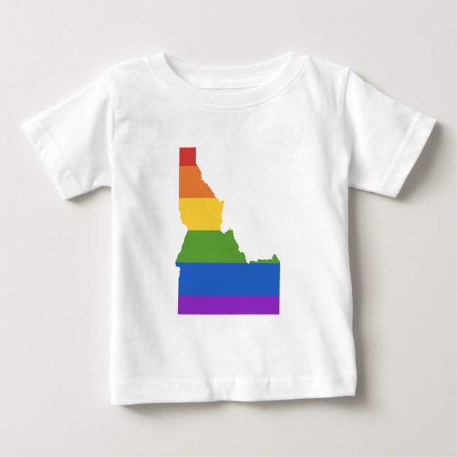 Gay Map of USA | State of Idaho Baby T-Shirt (Front)
