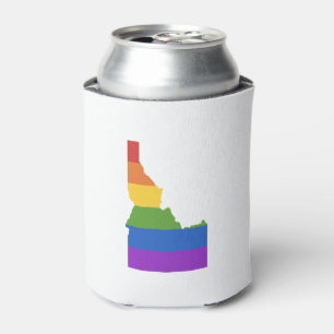Gay Map of USA   State of Idaho Can Cooler
