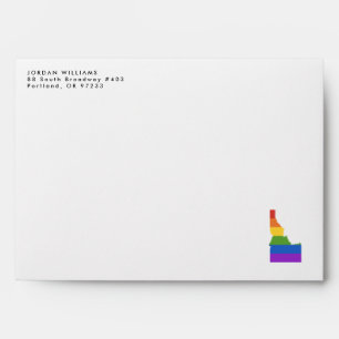 Gay Map of USA   State of Idaho Envelope