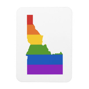 Gay Map of USA   State of Idaho Magnet
