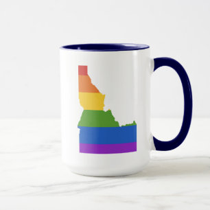 Gay Map of USA State of Idaho Mug