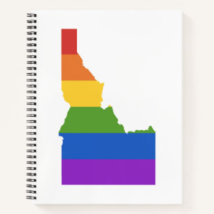 Gay Map of USA State of Idaho Notebook