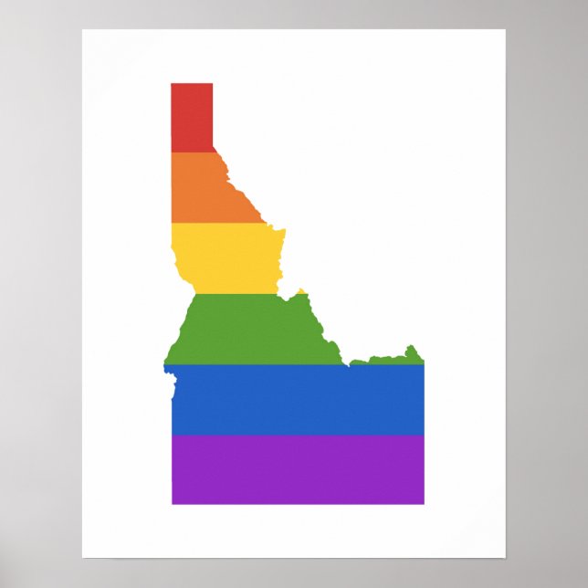 Gay Map of USA | State of Idaho Poster (Front)