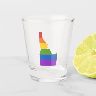 Gay Map of USA State of Idaho Shot Glass