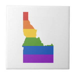 Gay Map of USA   State of Idaho Tile