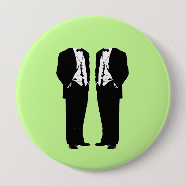 Gay Marriage 10 Cm Round Badge (Front)