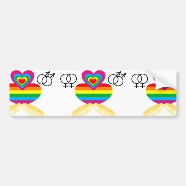 gay marriage bumper sticker (Front)