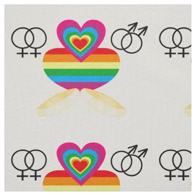 gay marriage fabric (Swatch)