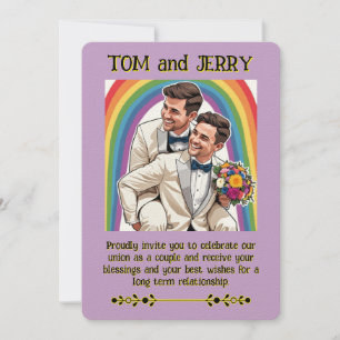 " GAY MARRIAGE INVITATION "